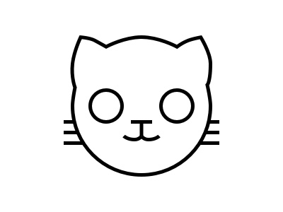 Cat faces cat emoji faces icon outline sketchapp