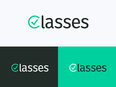 Classes branding class green icon isotype logo palette