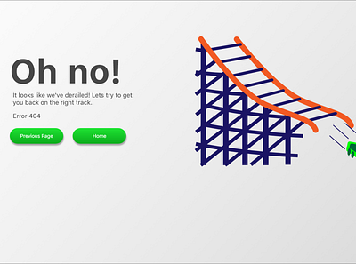 Daily UI Challenge Day 008: Error 404 page concept adobe xd adobeillustator dailyui uichallenge web