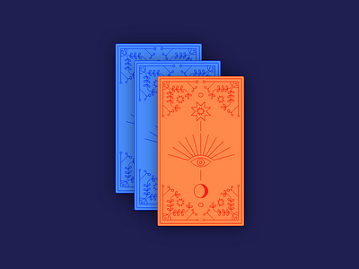 Card Backs design illustration tarot card tarot deck ui vector