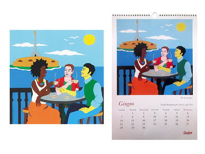 Arte e caffè 2021 - illustration calendar