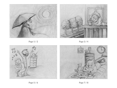 Editorial illustration award " Livio Sossi " 2022 - Storyboard book childrenbook draw drawing illustration illustrator pencil publisher publishing storyboard