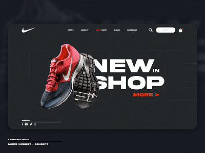 Nike // Landing Page's Concept design ecommerce nike ui ux web