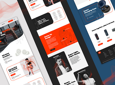 JBL Free X clean ui design graphic design icon illustration typography ui ux web webdesign