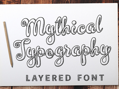 Mythical Typography Font
