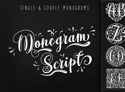 Monogram Script | Font classic floral heart monogram monogram design monogram logo ornamental script script