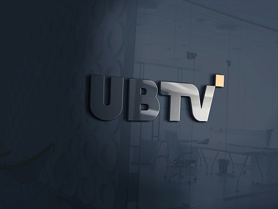 UBTV rebranding logo branding design icon logo minimal typography