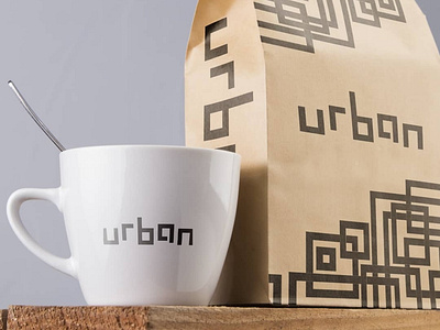 Urban food and drink branding design icon logo typography