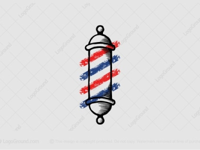 Grunge Barbershop barber barbershop barbershop logo branding design grunge icon logo minimal