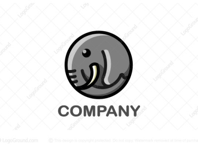 Circle Elephant animal animal logo brand brand design branding cartoon character circle design elephant elephant logo icon logo mascot logo minimal nature typography