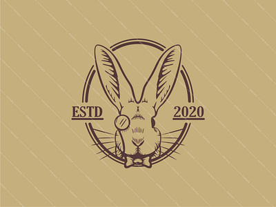 GENTLE RABBIT animal animal logo animal logos branding design gentle gentleman hare icon logo rabbit rabbit logo rabbits vector