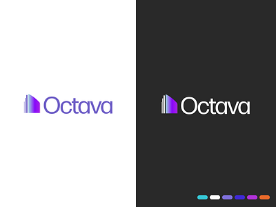 Octava app logo applogo branding gradient logo logo design logo design branding logo mark oct octane ux