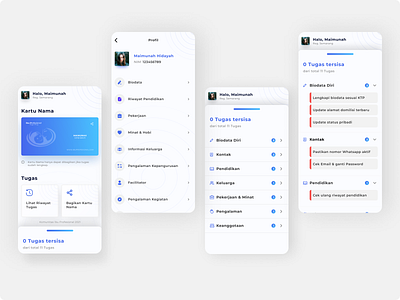 Task App blue design mobile minimalist mobile design mobile ui student app task app ui uiux mobile ux