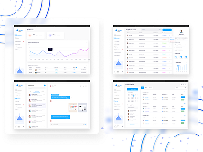 Admin Dashboard blue branding design gradient logo ui ui ux ux