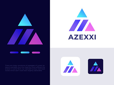 Branding Azexxi logo branding design icon illustration illustrator lettering logo logo design minimal typography