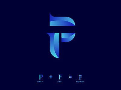 P + F leter logo