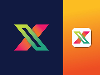 X Modern Letter Logo