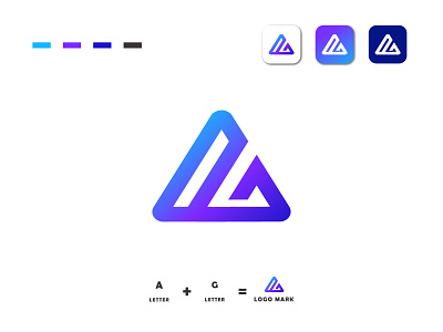 A+G Modern Logo design