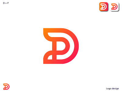 D + P Modern logo design branding creative logo d logo design icon identity illustration logo logo design logo mark logofolio logotype mark minimal modern logo monogram p logo symbol typography vector