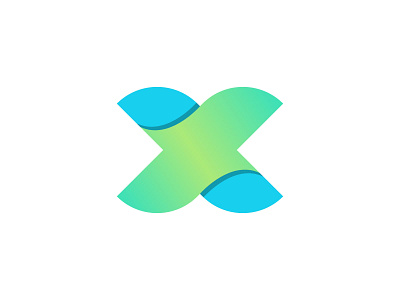 X Modern logo design