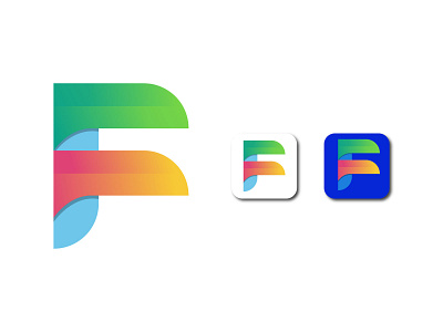 F Modern logo design