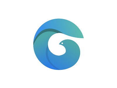G + Eagle Modern  logo design