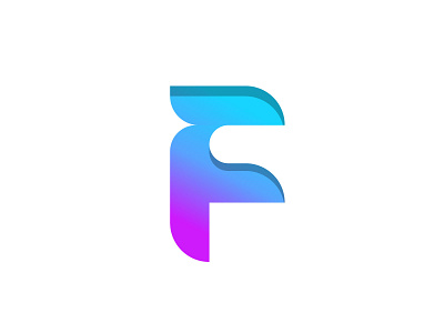 F Modern logo design