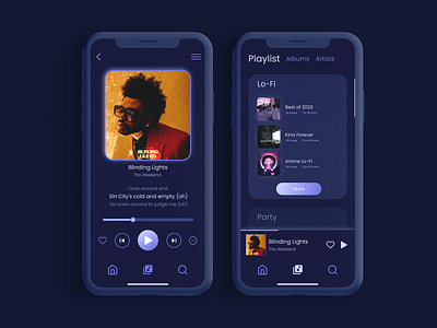 Minimal Music Player UI