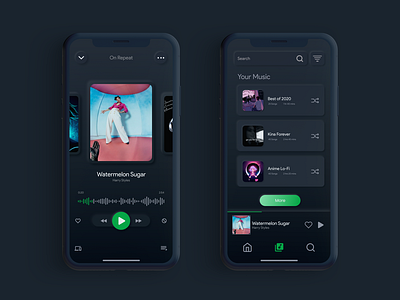 Spotify Neomorphic UI Redesign