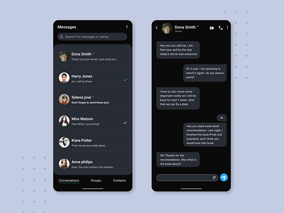 Messaging UI/ Direct Messaging UI