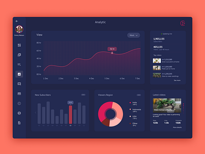 Analytics Chart by Puja Halder on Dribbble