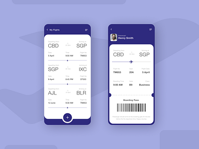 DailyUI #024 - Boarding Pass