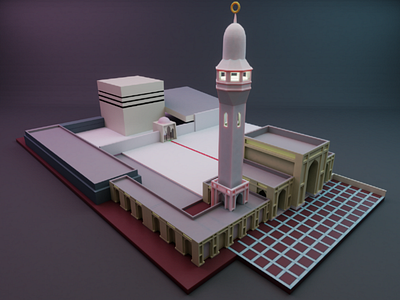 Baitul Mukarram; simple model 3d 3d model 3d rendering blender cg computer graphics