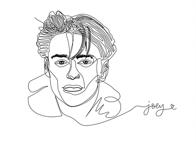 Joey doesn't share lines 1994 2004 design fashion food friends illustration joey love matt le blanc model nbc oneline series vector young