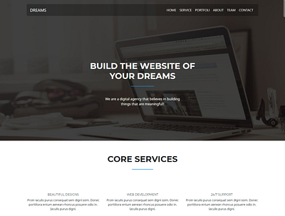 make your first website Digital Agency HTML Template psd to html responsive design website design