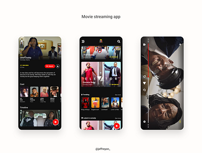 Cornflix - Movie streaming app figma product design ui ui design uiux