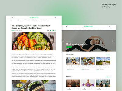 Healthy Blog design