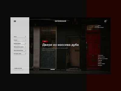 Enterdoor art design desktop minimal typography ui ui design ux web website