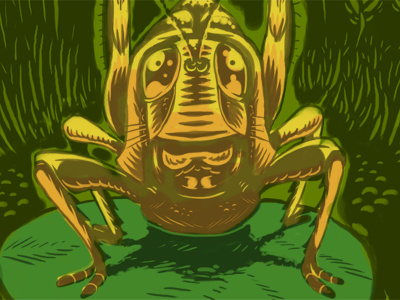 Slower Vibrations Sketch 1 grasshopper swamp