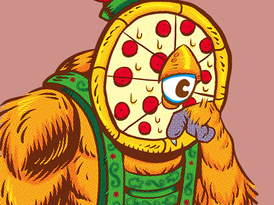 Pizwolfhosen Finished werewolf pizza lederhosen