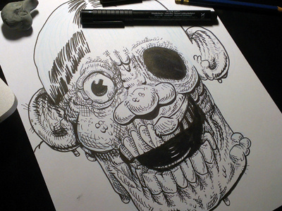 Brute melt monster skull zombie