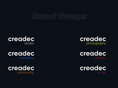 Logo design for a brand and its variations