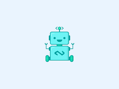 Robot mascot cssocial good illustration mascot robot