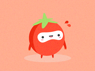 Tomato chatter character droplet stickermule tomato