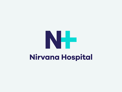 Nirvana Hospital Logo branding design illustration logo minimal nirvana nirvana hospital nirvana hospital typography