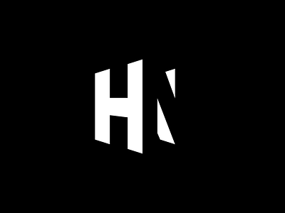 HN Logo Concept logo minimal typography