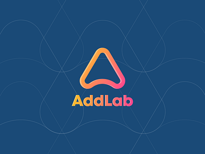 AddLab logo branding design flat illustration logo minimal typography