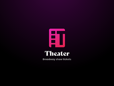 TheaterLogo branding design icon illustration logo minimal typography