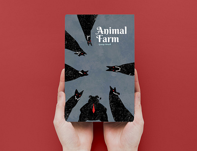 Animal Farm book cover design cover design cover illustration graphic design