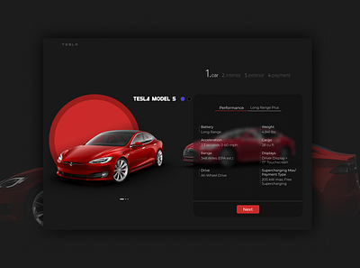 Tesla shopping page branding design interface web webdesign website